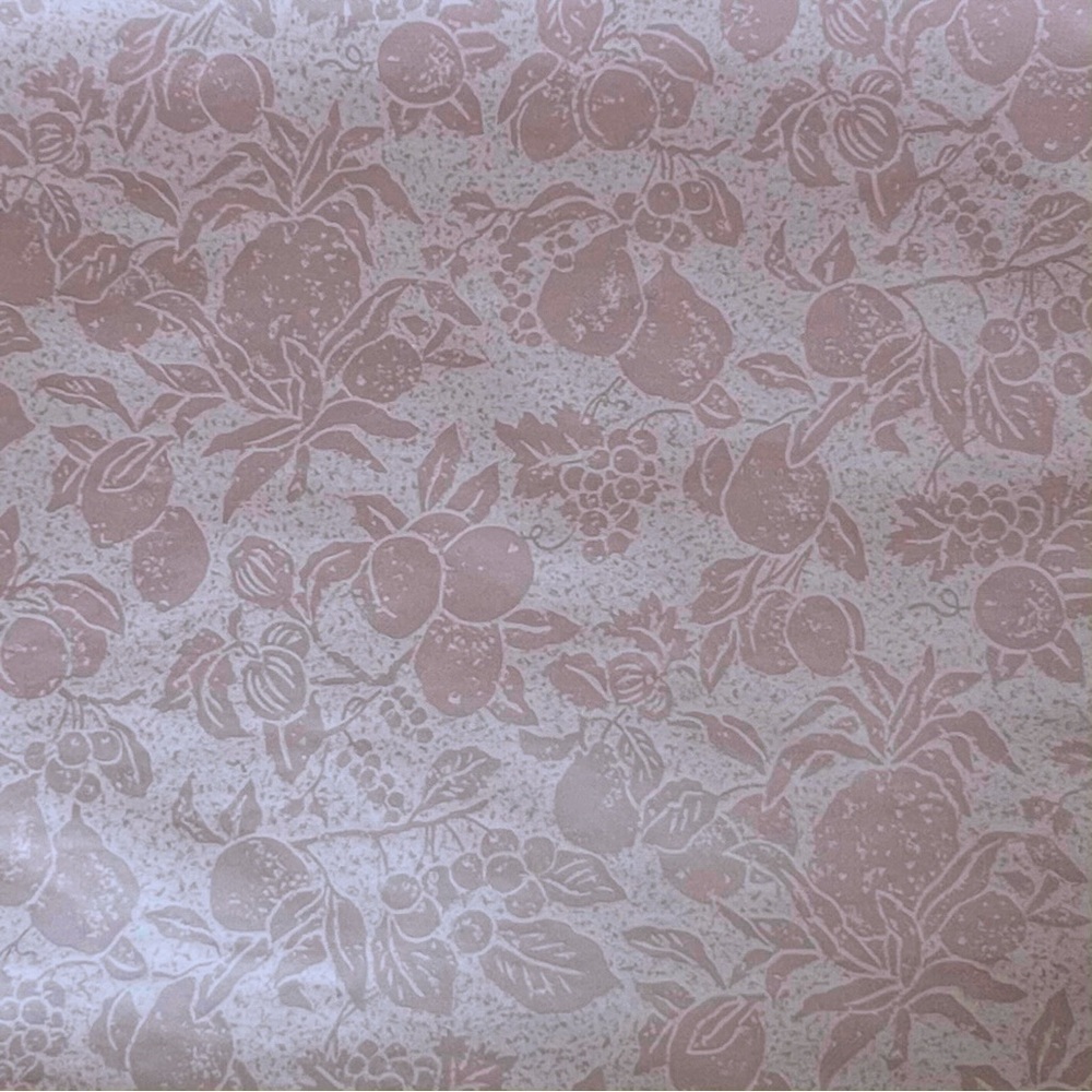 Thibaut Wallpaper 2 Double Rolls Earthy Purple Fruit Vegetables Print New NWT